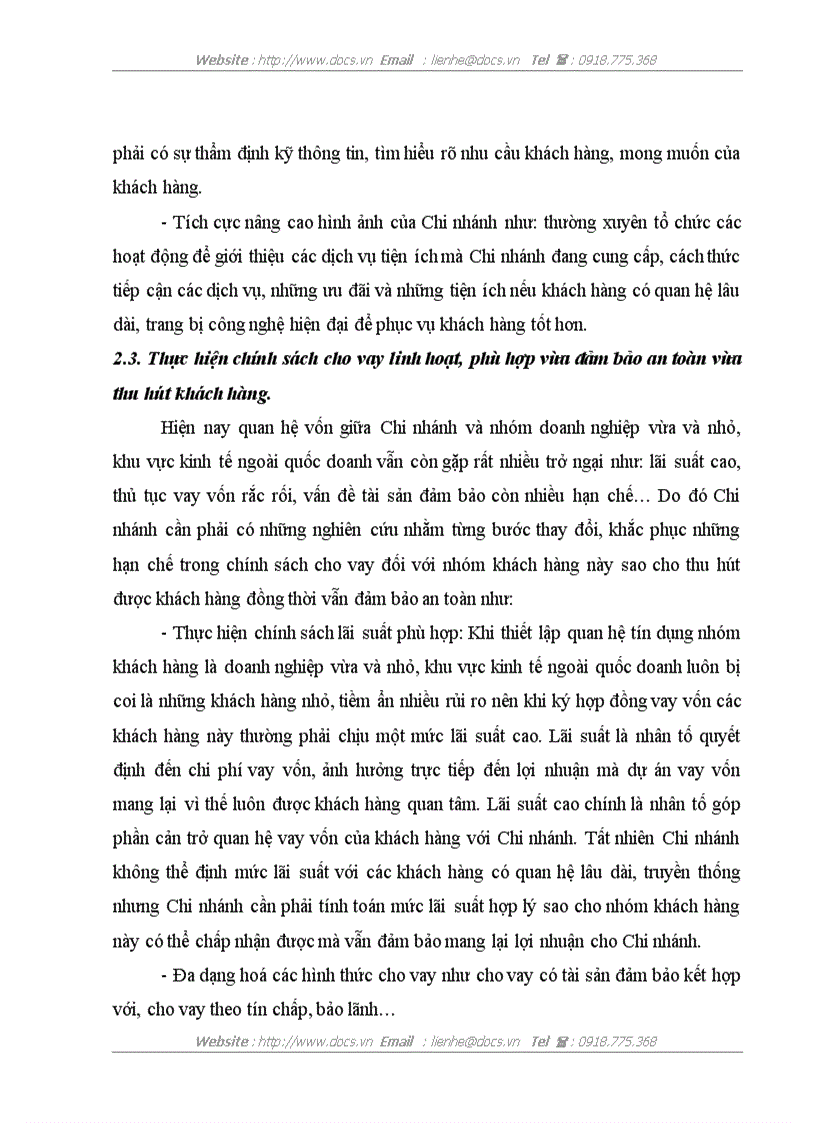 image for page Mở rộng tín dụng đối với doanh nghiệp vừa và nhỏ tại Chi nhánh Ngân hàng Nông nghiệp và Phát triển Nông thôn Láng Hạ