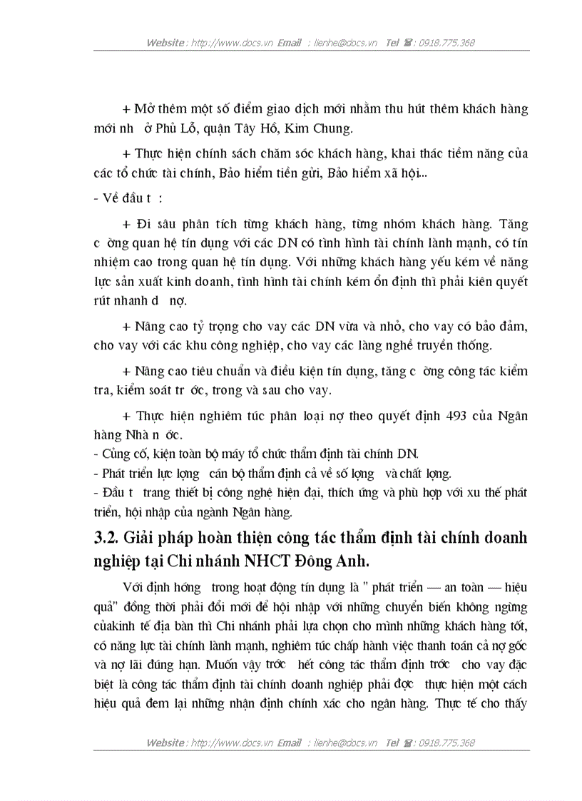 image for page Hoàn thiện công tác thẩm định tài chính doanh nghiệp trong hoạt động tín dụng tại Chi nhánh Ngân hàng công thương Đông Anh