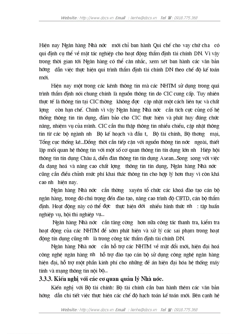 image for page Hoàn thiện công tác thẩm định tài chính doanh nghiệp trong hoạt động tín dụng tại Chi nhánh Ngân hàng công thương Đông Anh