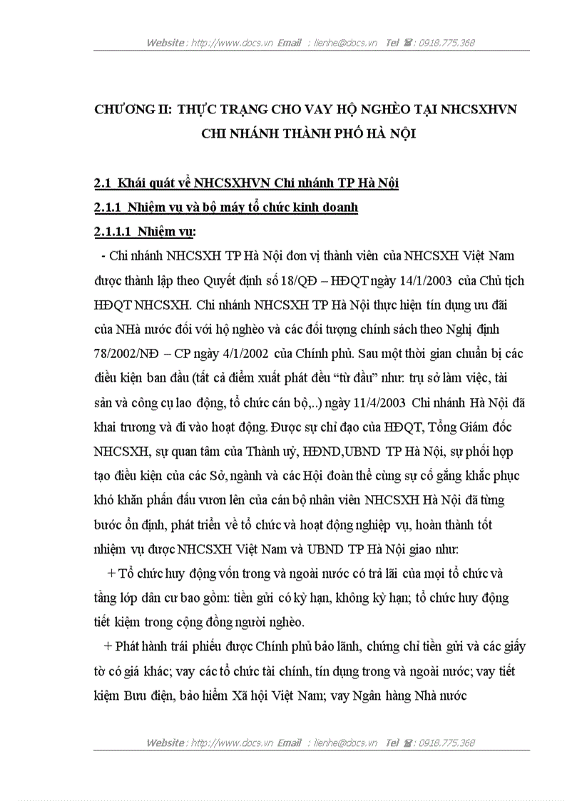 image for page Phát triển hoạt động cho vay hộ nghèo tại Ngân hàng Chính sách xã hội Việt Nam Chi nhánh Thành phố Hà Nôi