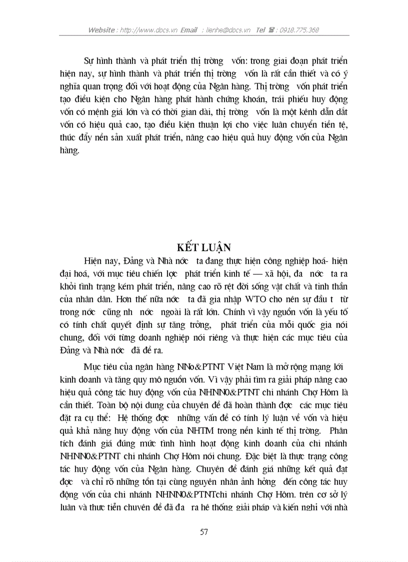 image for page Giải pháp tăng cường công tác huy động vốn tại chi nhánh NHNo PTNT chi nhánh Chợ Hôm