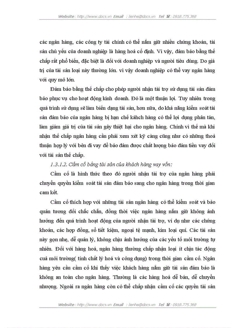 image for page Nâng cao chất lượng bảo đảm tiền vay tại Chi nhánh Ngân hàng Nông nghiệp và phát triển nông thôn Cầu Giấy