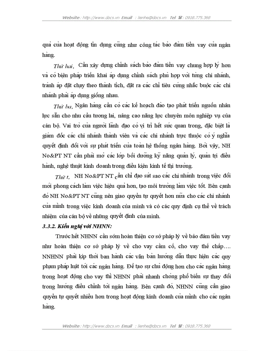 image for page Nâng cao chất lượng bảo đảm tiền vay tại Chi nhánh Ngân hàng Nông nghiệp và phát triển nông thôn Cầu Giấy