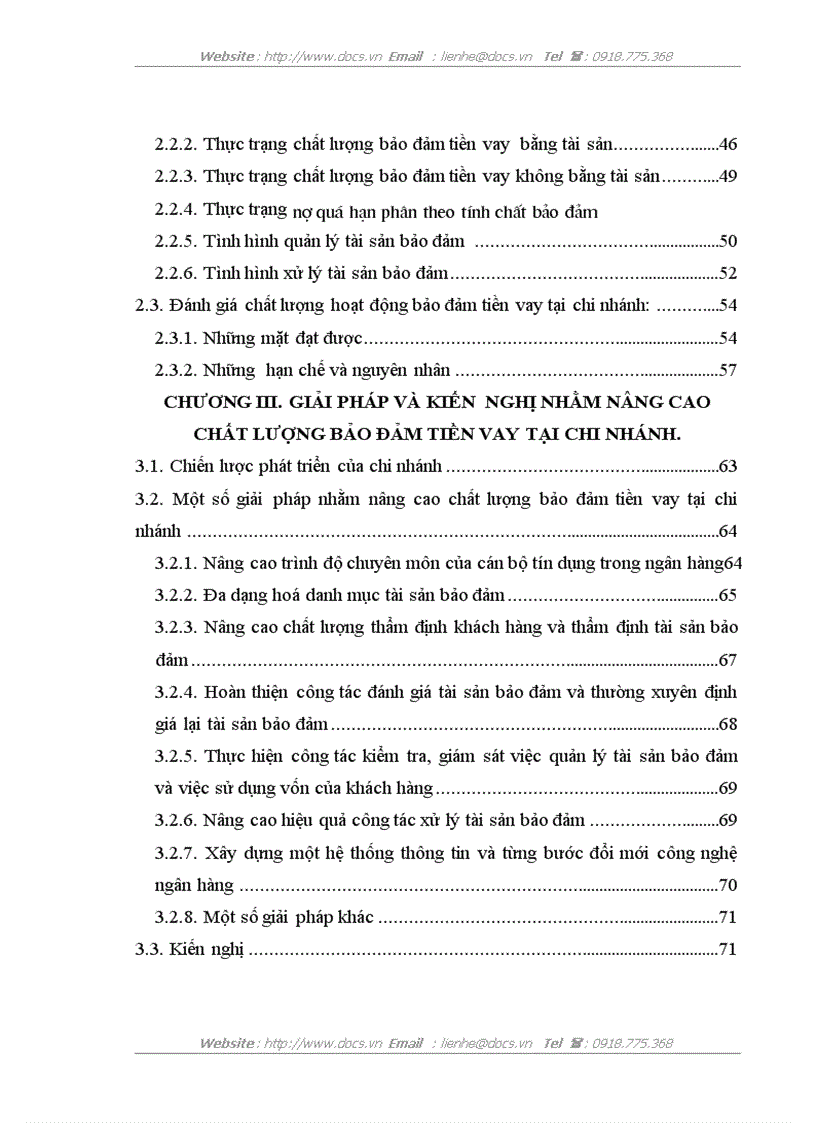 image for page Nâng cao chất lượng bảo đảm tiền vay tại Chi nhánh Ngân hàng Nông nghiệp và phát triển nông thôn Cầu Giấy