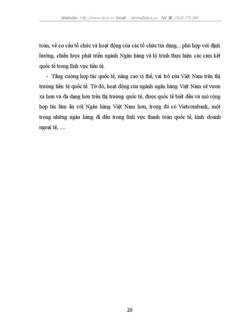 image for page Báo cáo tổng hợpTại ngânhàng NHTMCP Ngoại thương Việt Nam Vietcombank Chi nhánh Thăng Long