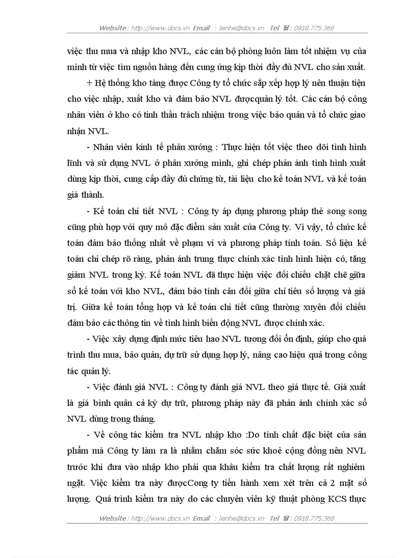 image for page Hoàn thiện công tác kế toán nguyên vật liệu tại Công ty cổ phần Dược phẩm trung ương 2