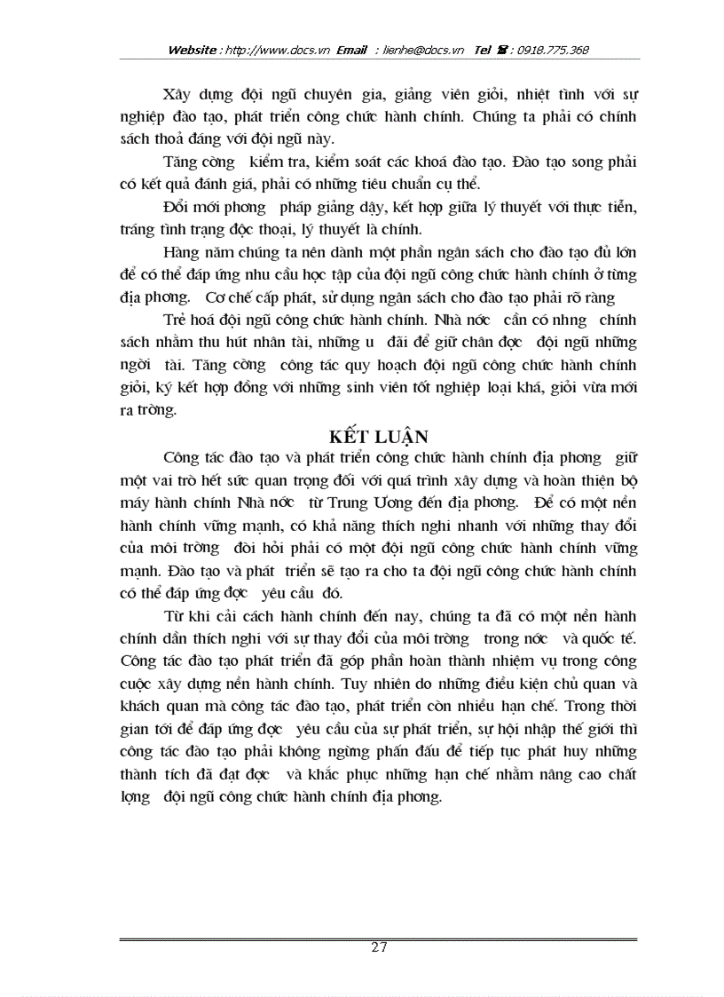 image for page Thực trạng và một số giải pháp nhằm đào tạo phát triển công chức hành chính địa phương