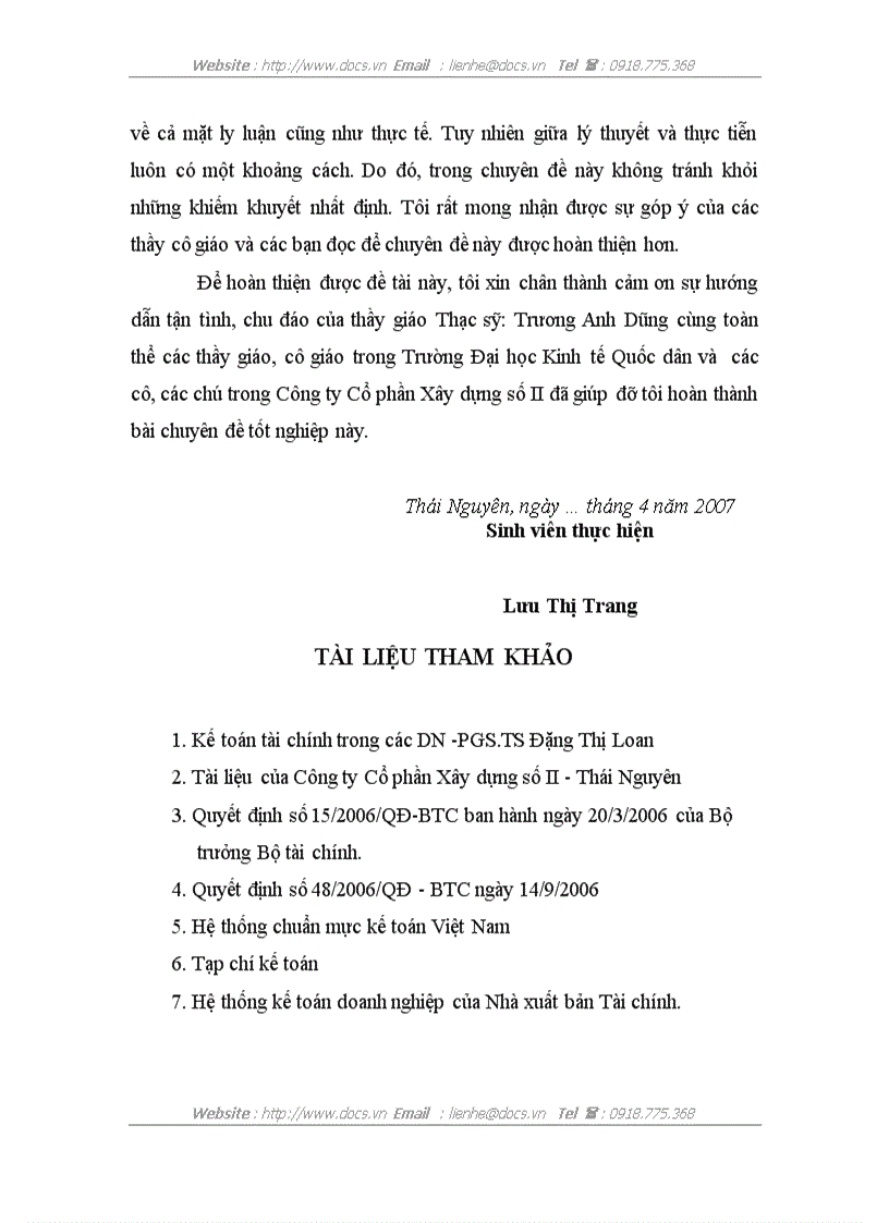 image for page Hoàn thiện kế toán chi phí và tính giá thành sản phẩm tại Công ty Cổ phần Xây dựng số II Thái Nguyên