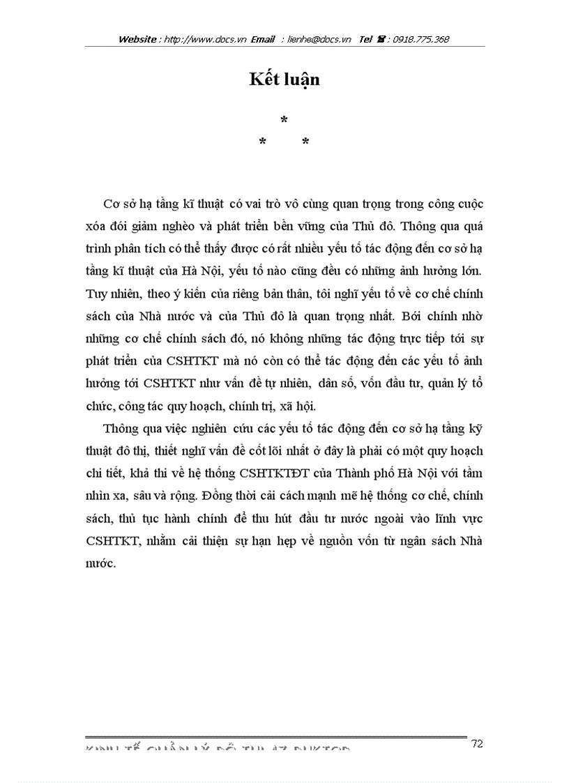 image for page Phân tích các nhân tố ảnh hưởng đến sự phát triển cơ sở hạ tầng kỹ thuật đô thị trên địa bàn Thành phố Hà Nội