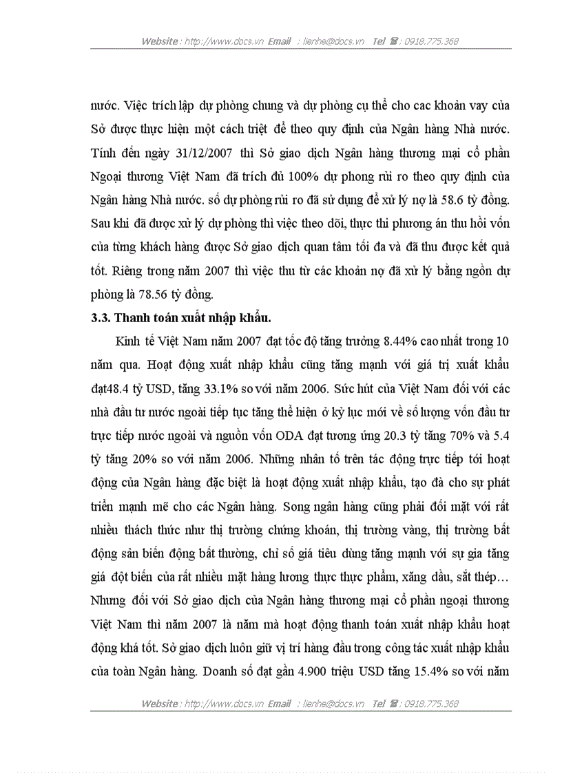 image for page Báo cáo tổng hợp Tại ngânhàng NHTMCP Ngoại thương Việt Nam