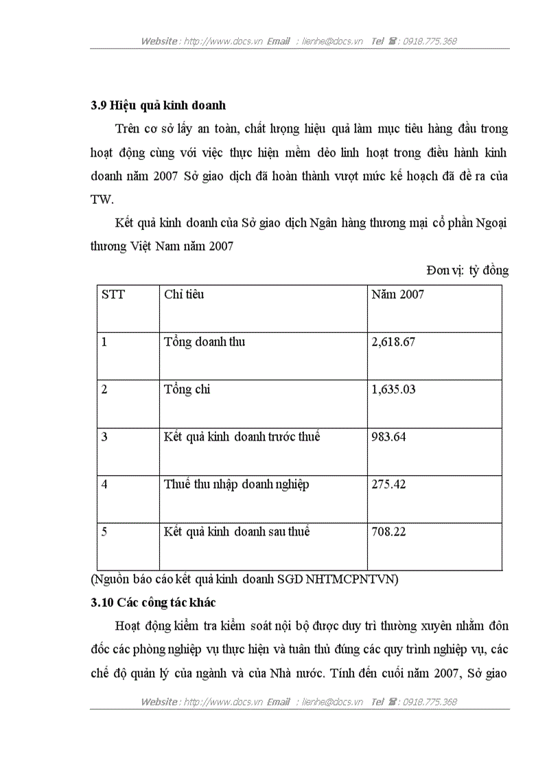 image for page Báo cáo tổng hợp Tại ngânhàng NHTMCP Ngoại thương Việt Nam
