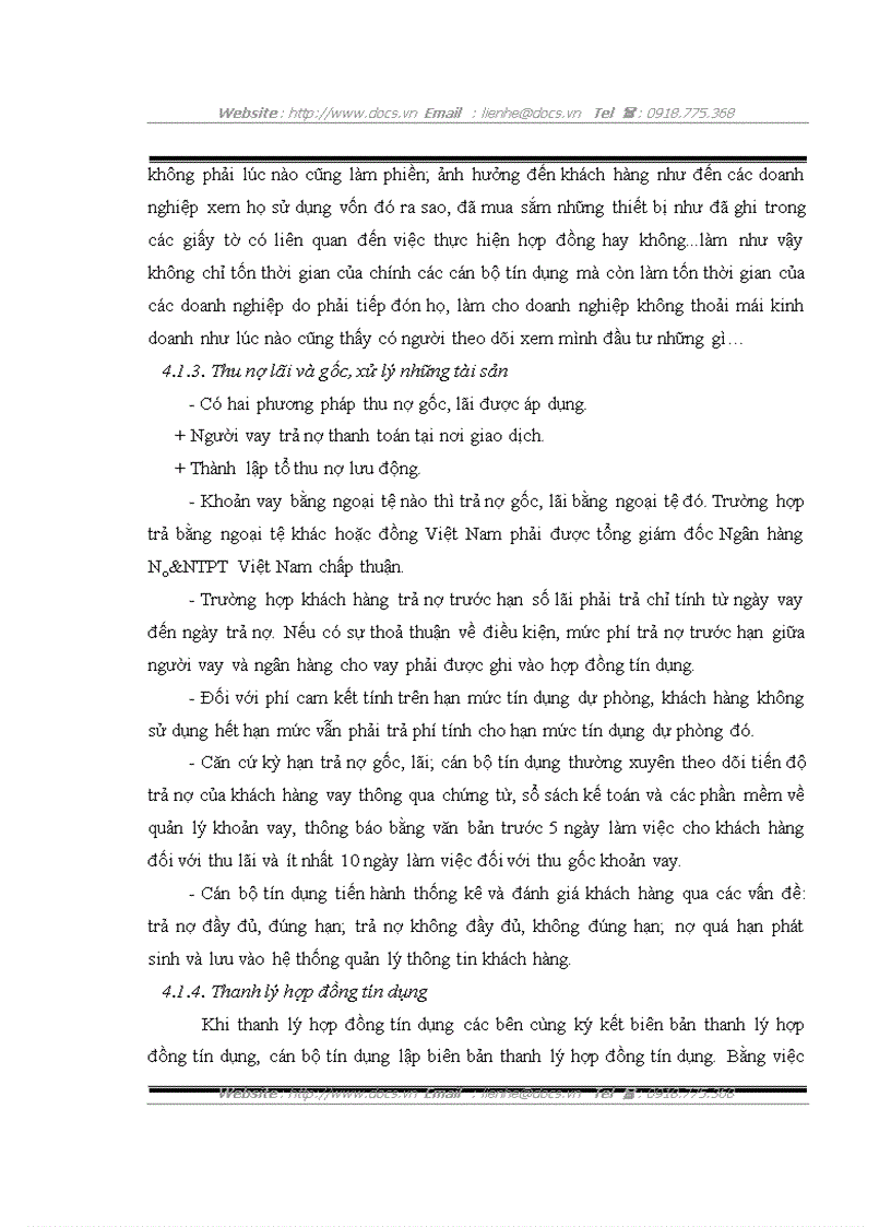 image for page Chế độ pháp lý và thực tiễn về việc ký kết thực hiện hợp đồng tín dụng tại chi nhánh ngânhàng NHNo PTNT AgriBank Láng Hạ