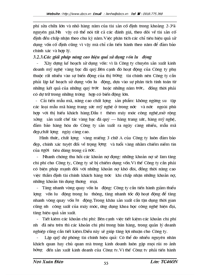 image for page Nâng cao hiệu quả sử dụng vốn tại Công ty kinh doanh mỹ nghệ vàng bạc đá quý NHNN PTNT Việt Nam