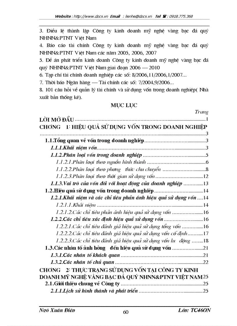 image for page Nâng cao hiệu quả sử dụng vốn tại Công ty kinh doanh mỹ nghệ vàng bạc đá quý NHNN PTNT Việt Nam