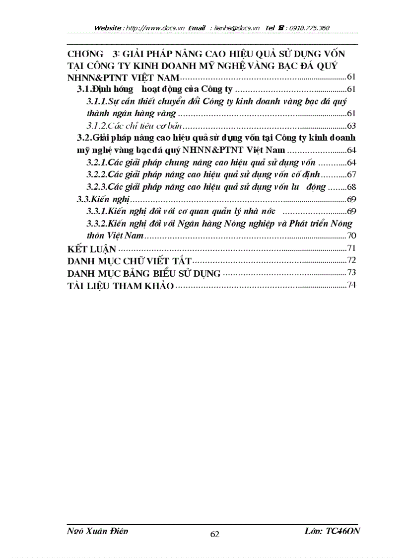 image for page Nâng cao hiệu quả sử dụng vốn tại Công ty kinh doanh mỹ nghệ vàng bạc đá quý NHNN PTNT Việt Nam