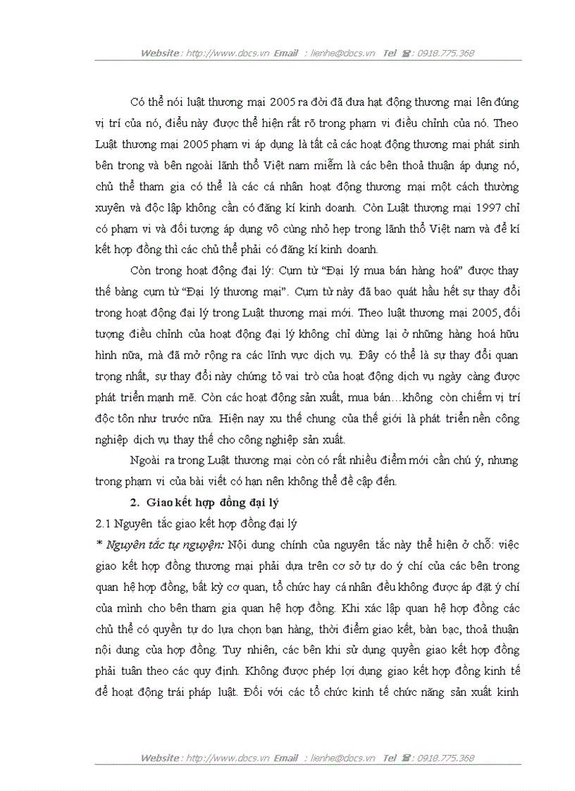 image for page Chế độ pháp lý về hợp đồng đại lý và thực tiễn tại Công ty trách nhiện hữu hạn Nhà nước một thành viên Xuân Hoà