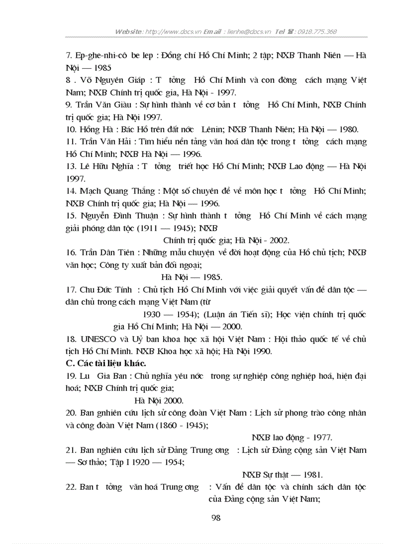 image for page Tư tưởng Hồ Chí Minh về mối quan hệ giữa giai cấp với dân tộc và việc vận dụng tư tưởng đó vào sự nghiệp đổi mới ở Việt Nam