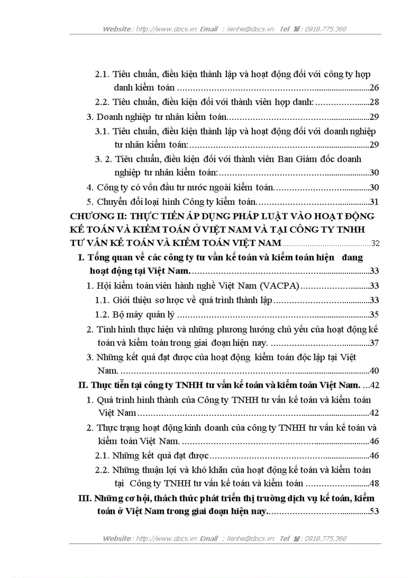 image for page Cơ sở pháp lý của hoạt động Kế toán và Kiểm toán ở Việt Nam và thực tiễn áp dụng tại công ty TNHH tư vấn Kế toán và Kiểm toán Việt Nam