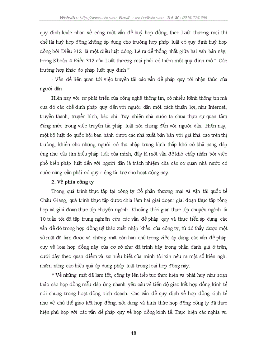 image for page Hợp đồng ủy thác xuất nhập khẩu các vấn đề pháp quy và thực tiễn tại Công ty CP thương mại và vận tải quốc tế Châu Giang