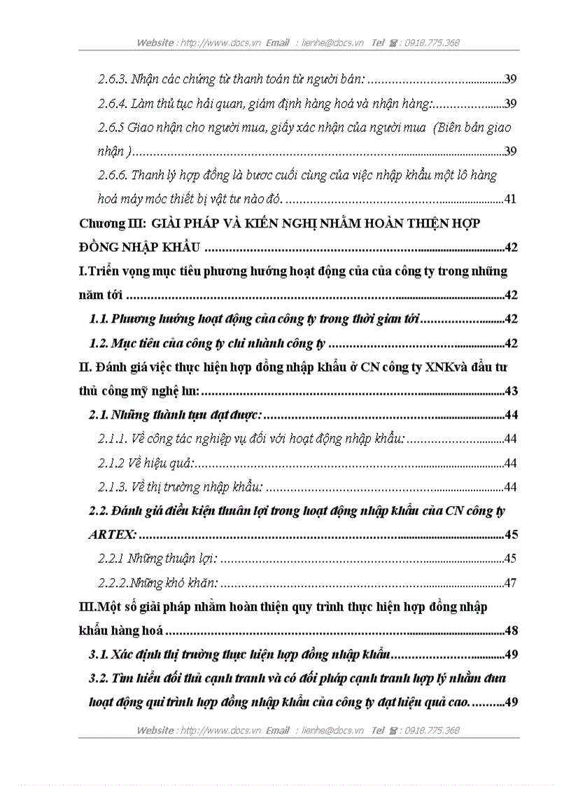 image for page Một số giải pháp nhằm hoàn thiện HĐNK tại CN công ty TNHH nhà nước một thành viênXNKva đầu tư thủ công mỹ nghệ HN ARTEX Ha nội