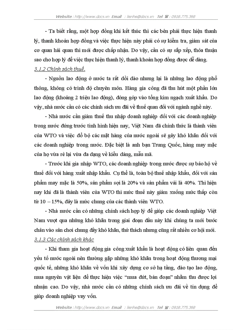 image for page Pháp luật về hợp đồng gia công thực tiễn ký kết và thực hiện hợp đồng gia công tại Công ty cổ phần May Hưng Yên