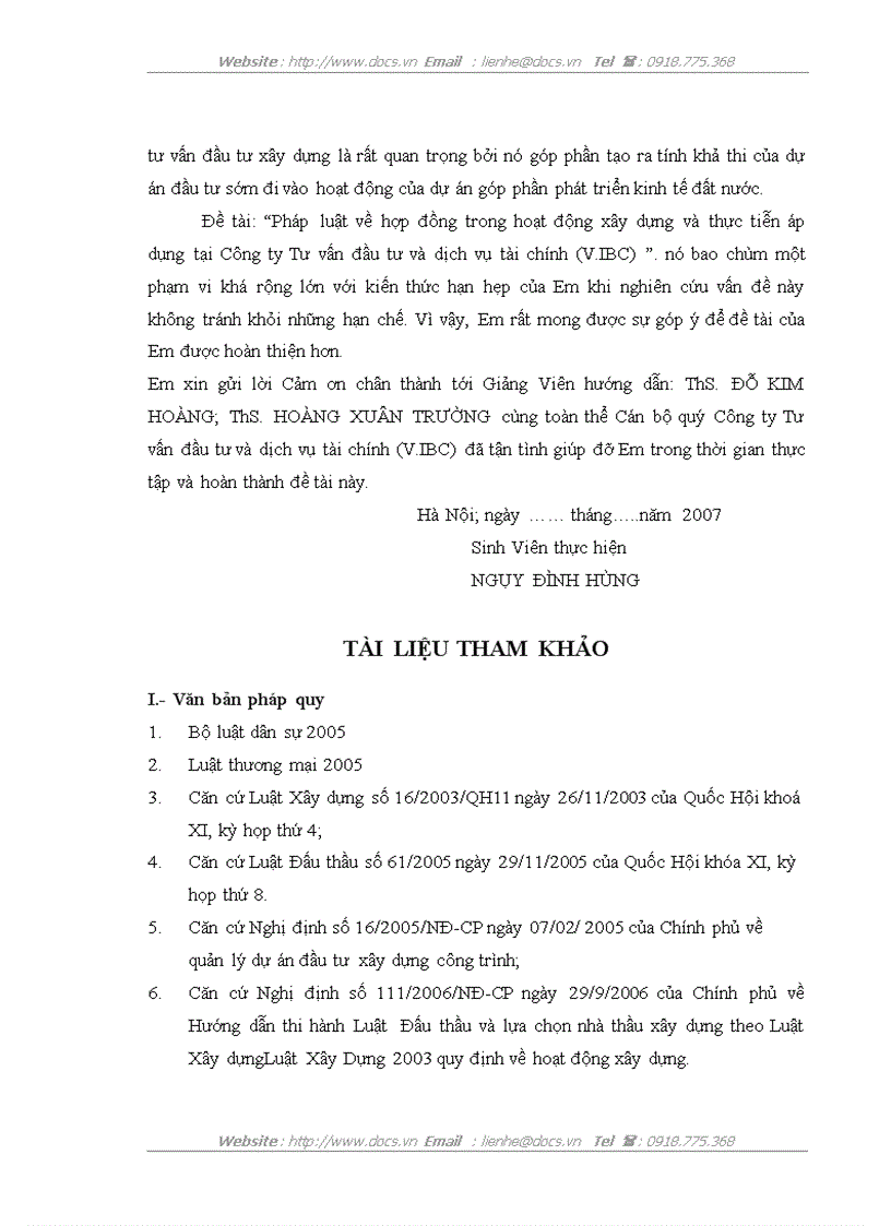 image for page Pháp luật về hợp đồng trong hoạt động xây dựng và thực tiễn áp dụng tại Công ty Tư vấn đầu tư và dịch vụ tài chính V IBC