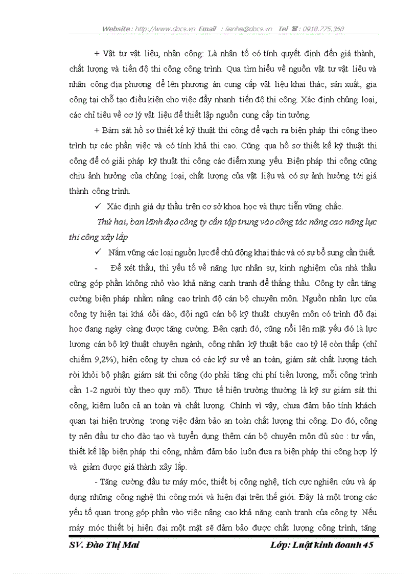 image for page Qui chế pháp lý chung về đấu thầu trong xây lắp và thực tiễn áp dụng tại công ty TNHH Cavico Việt Nam xây dựng Cầu Hầm