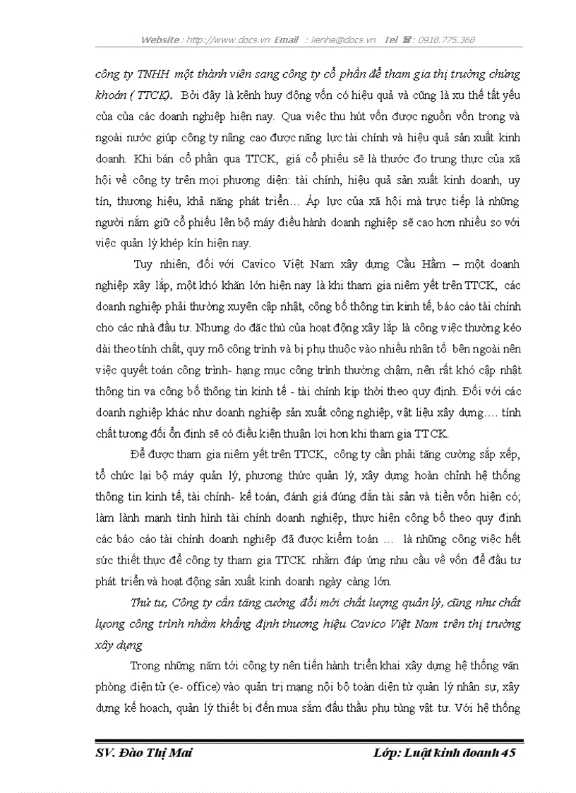 image for page Qui chế pháp lý chung về đấu thầu trong xây lắp và thực tiễn áp dụng tại công ty TNHH Cavico Việt Nam xây dựng Cầu Hầm