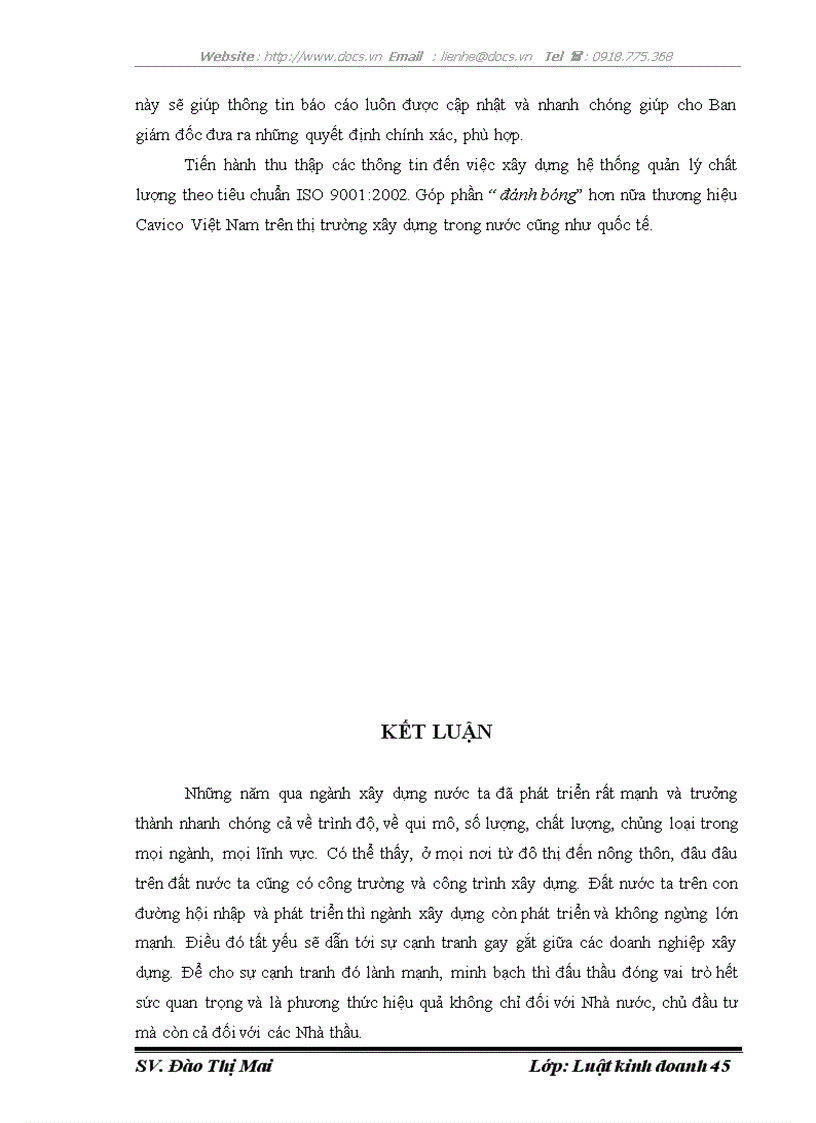 image for page Qui chế pháp lý chung về đấu thầu trong xây lắp và thực tiễn áp dụng tại công ty TNHH Cavico Việt Nam xây dựng Cầu Hầm