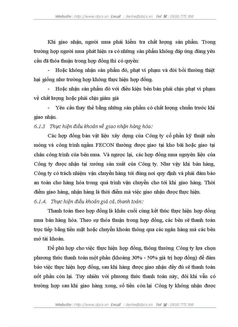 image for page Chế độ pháp lý về hợp đồng mua bán hàng hóa ở Việt Nam và thực tiễn áp dụng tại Công ty cổ phần kỹ thuật nền móng và công trình ngầm FECON