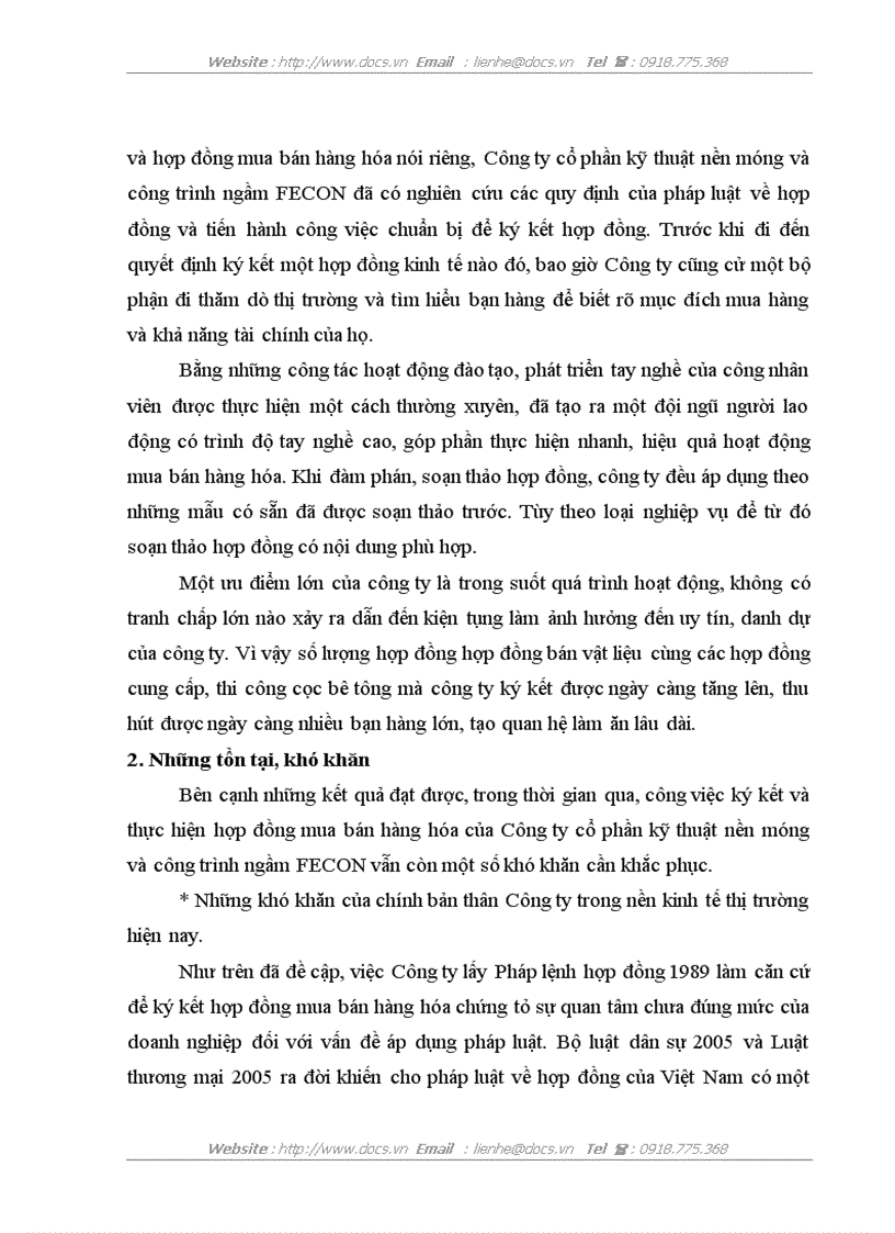 image for page Chế độ pháp lý về hợp đồng mua bán hàng hóa ở Việt Nam và thực tiễn áp dụng tại Công ty cổ phần kỹ thuật nền móng và công trình ngầm FECON