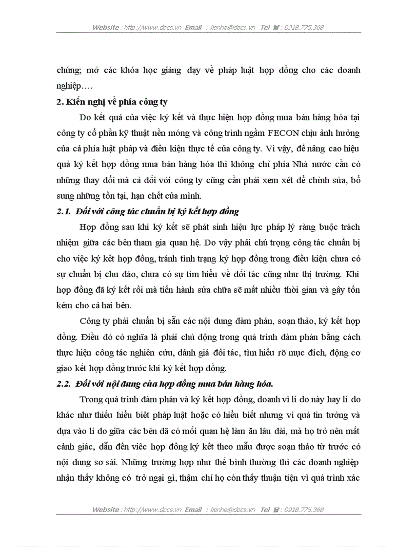 image for page Chế độ pháp lý về hợp đồng mua bán hàng hóa ở Việt Nam và thực tiễn áp dụng tại Công ty cổ phần kỹ thuật nền móng và công trình ngầm FECON