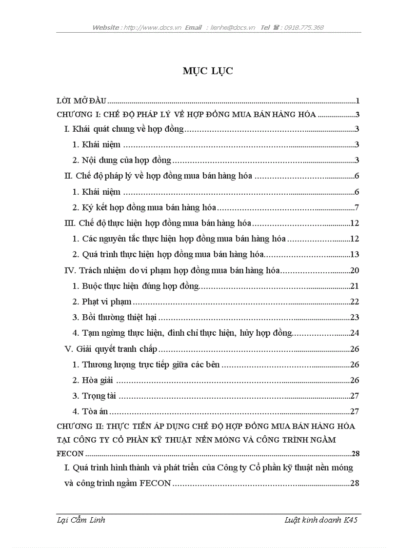 image for page Chế độ pháp lý về hợp đồng mua bán hàng hóa ở Việt Nam và thực tiễn áp dụng tại Công ty cổ phần kỹ thuật nền móng và công trình ngầm FECON