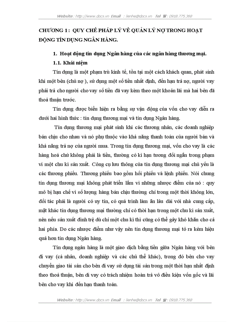 image for page Quy chế pháp lý về quản lý nợ trong hoạt động tín dụng ngân hàng và thực tiễn áp dụng tại NHNo PTNN chi nhánh Bắc Vĩnh Yên