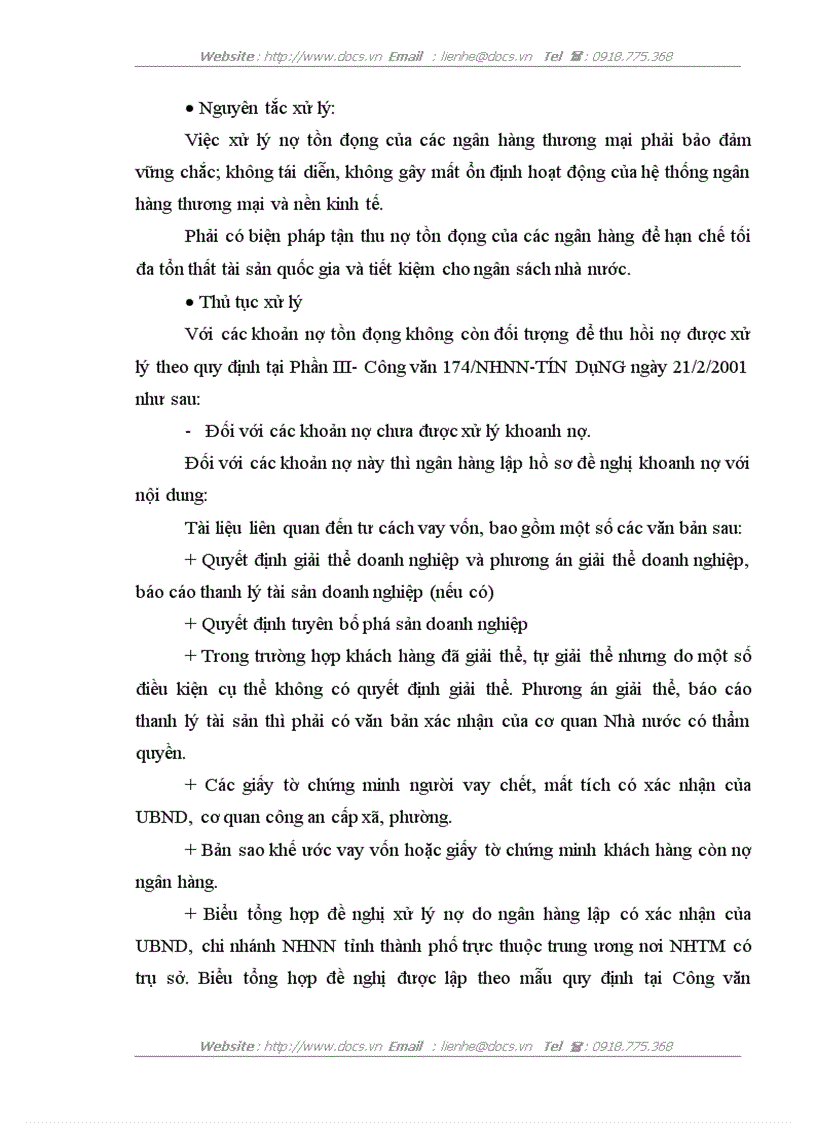 image for page Quy chế pháp lý về quản lý nợ trong hoạt động tín dụng ngân hàng và thực tiễn áp dụng tại NHNo PTNN chi nhánh Bắc Vĩnh Yên