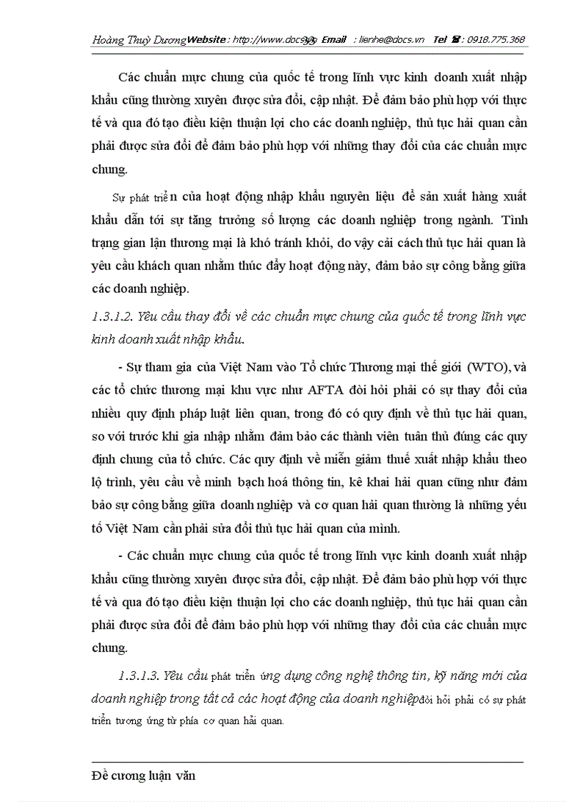 image for page Hoàn thiện thủ tục hải quan đối với nguyên liệu nhập khẩu để sản xuất hàng xuất khẩu ở cục hải quan thành phố hà nội nhìn từ góc độ doanh nghiệp