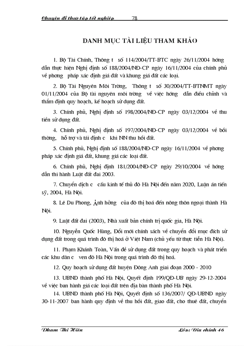 image for page Chuyển đổi mục đích sử dụng đất trong quá trình đô thị hoá ở huyện Đông Anh thành phố Hà Nội