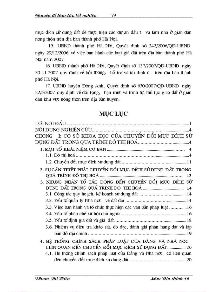 image for page Chuyển đổi mục đích sử dụng đất trong quá trình đô thị hoá ở huyện Đông Anh thành phố Hà Nội