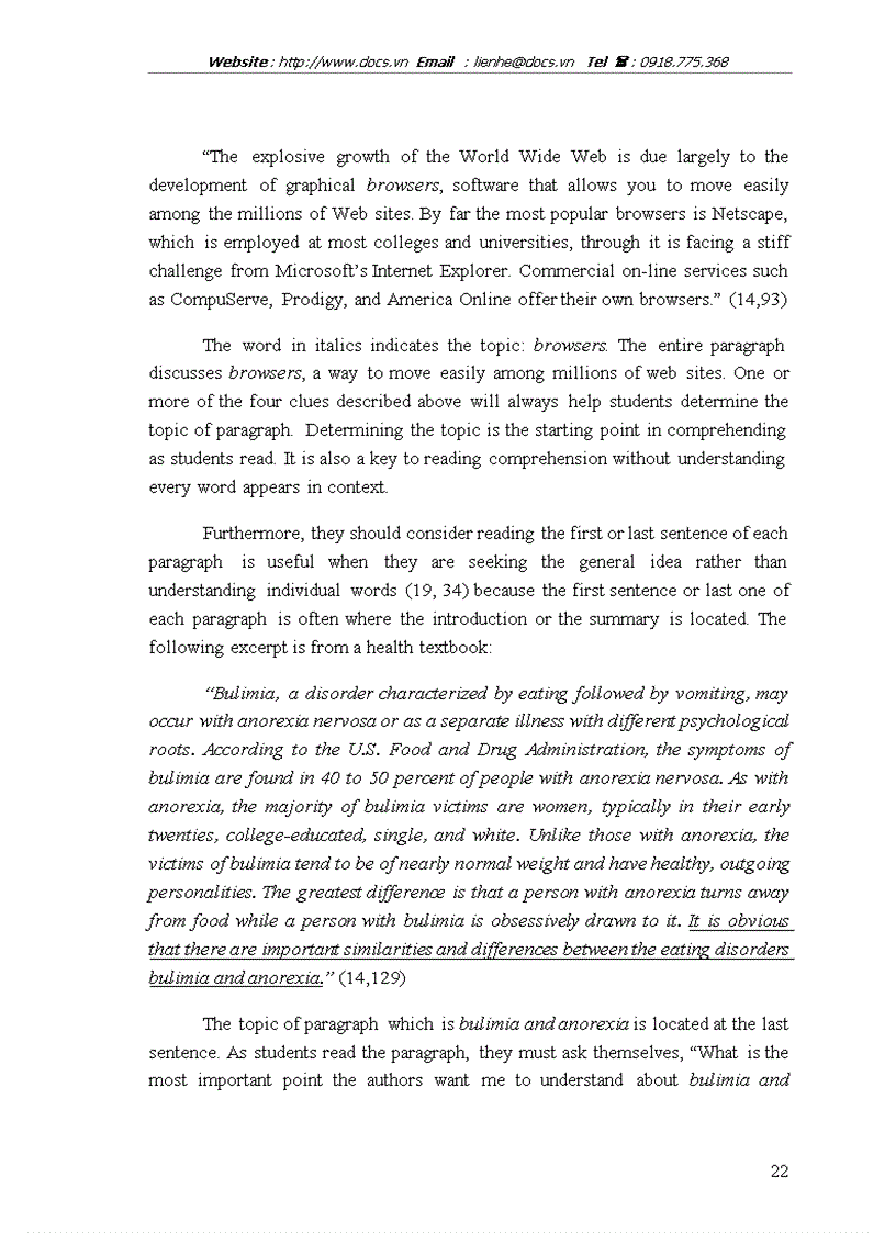 image for page Some strategies for dealing with unfamiliar words in reading comprehension for students of English faculty Hanoi open university