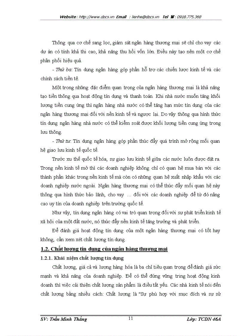 image for page Các vấn đề cơ bản về chất lượng tín dụng của ngân hàng thương mại