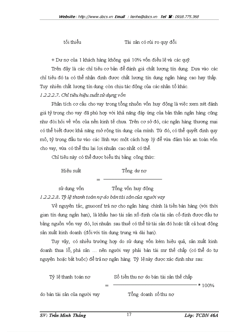 image for page Các vấn đề cơ bản về chất lượng tín dụng của ngân hàng thương mại