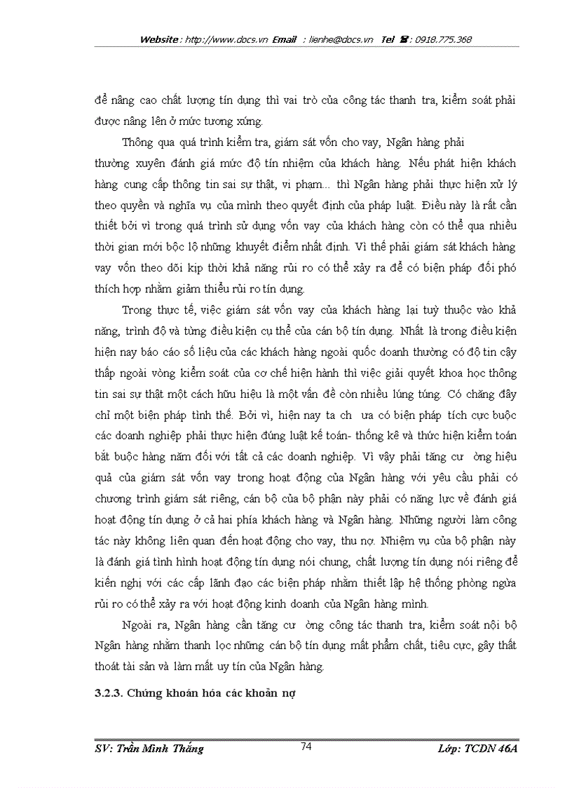 image for page Các vấn đề cơ bản về chất lượng tín dụng của ngân hàng thương mại