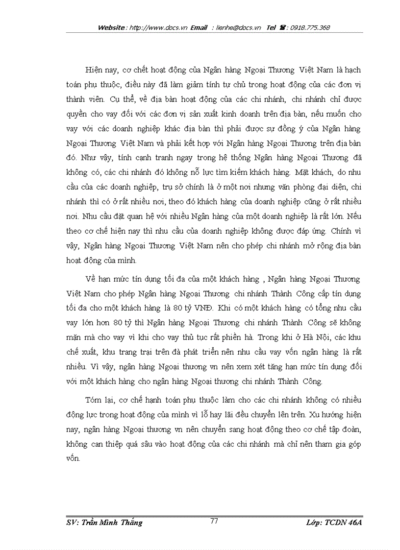 image for page Các vấn đề cơ bản về chất lượng tín dụng của ngân hàng thương mại