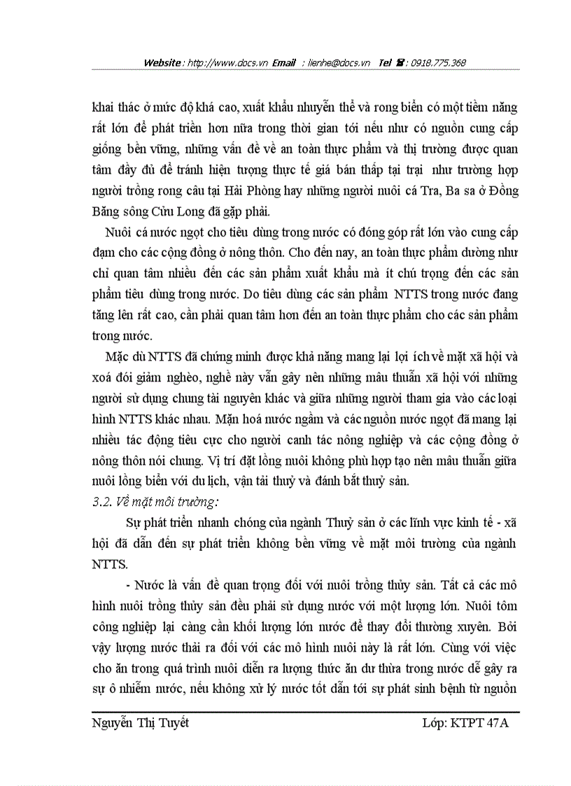 image for page Thực trạng và giải pháp phát triển bền vững ngành nuôi trồng thuỷ sản Việt Nam