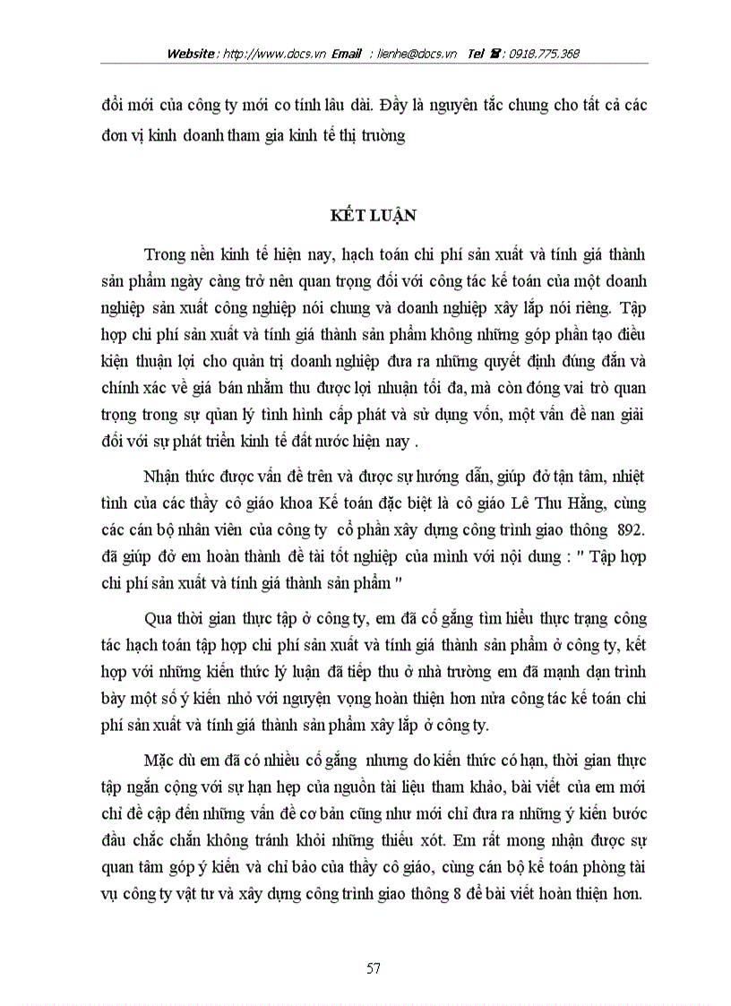 image for page Thực trạng công tác kế toán tập chi phí sản xuất và tính giá thành sản phẩm tại Công ty CP xây dựng công trình giao thông 892 chương 2 3