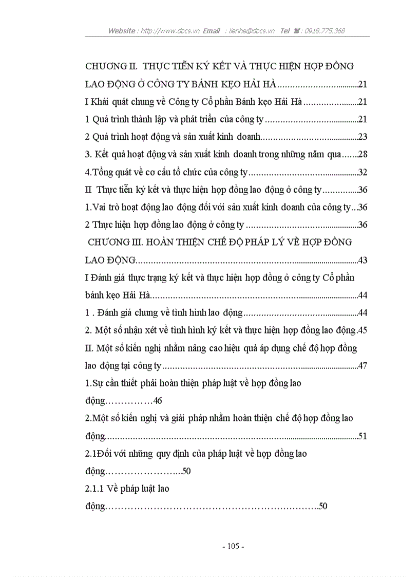 image for page Thực tiễn ký kết hợp đồng lao động tại Công ty Cổ phần bánh kẹo Hải Hà