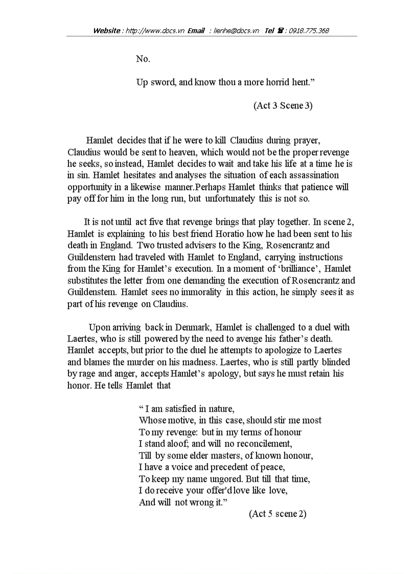 image for page Revenge in hamlet lt Eng gt