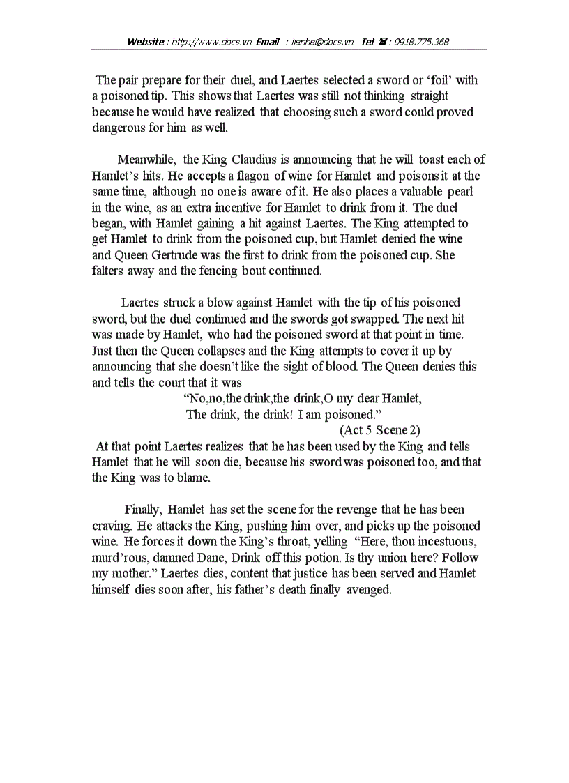 image for page Revenge in hamlet lt Eng gt