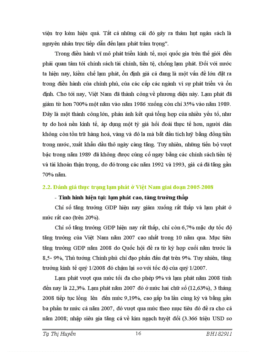 image for page Lạm phát ở Việt Nam trong những năm gần đây