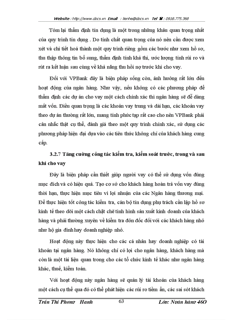 image for page Hạn chế rủi ro tín dụng tại ngân hàng thương mại cổ phần các doanh nghiệp ngoài quốc doanh VPBank